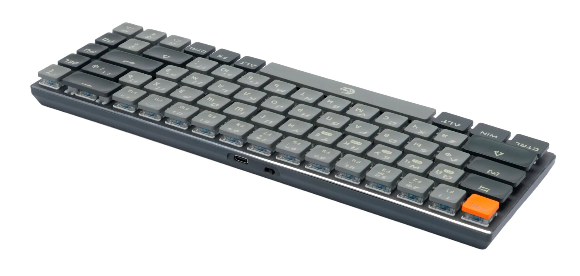 Клавиатура беспроводная Gembird KBW-7 Bluetooth, USB серая