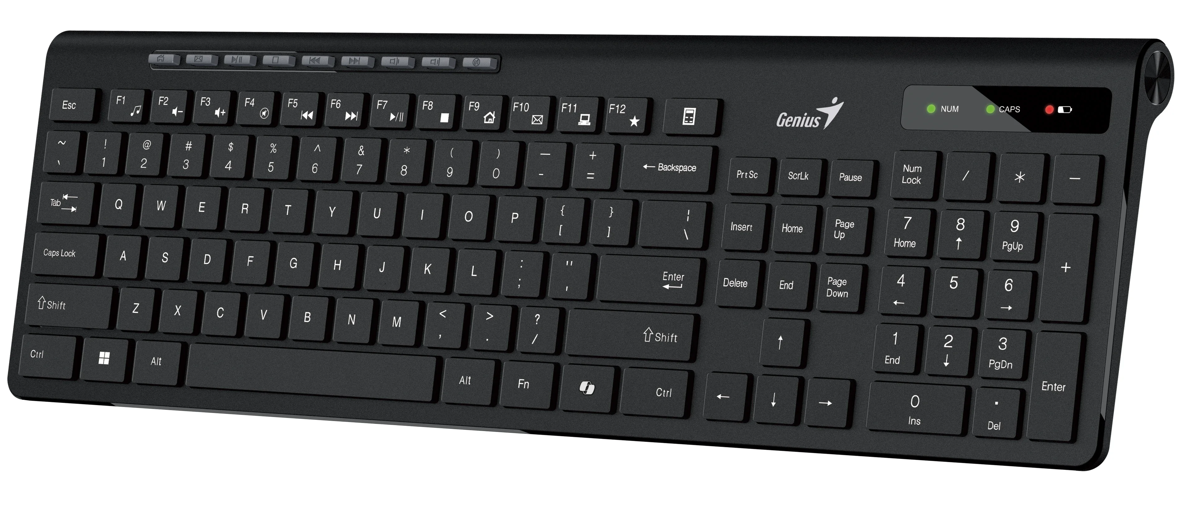Клавиатура беспроводная Genius SlimStar 7230, USB, Радиоканал, черный