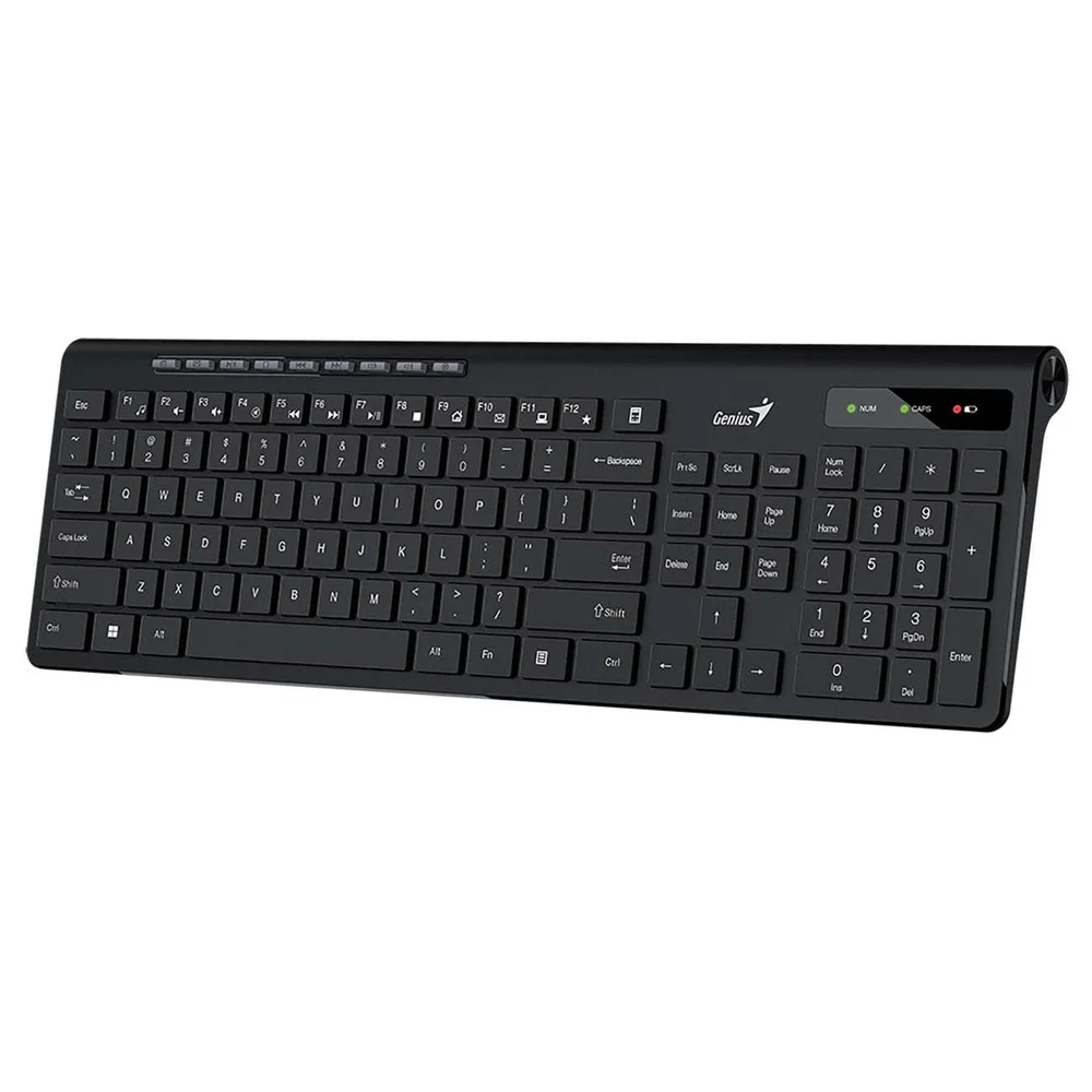 Клавиатура беспроводная Genius SlimStar 7230, USB, Радиоканал, черный