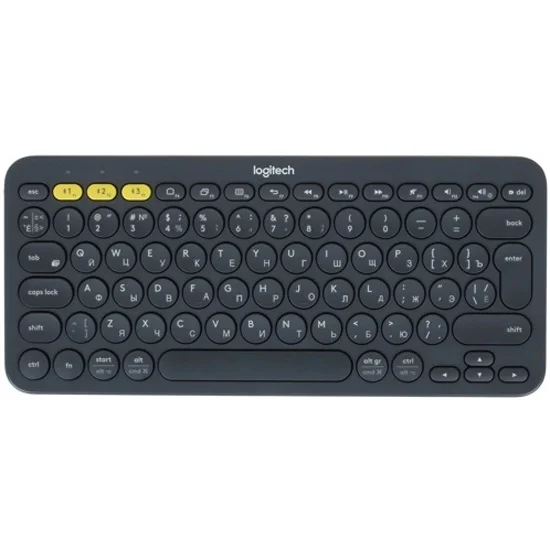 Клавиатура беспроводная Logitech K380 (920-007590) темно-серый (неоригинальная гравировка)