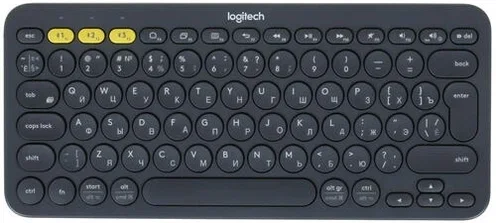 Клавиатура беспроводная Logitech K380 (920-007590) темно-серый (неоригинальная гравировка)