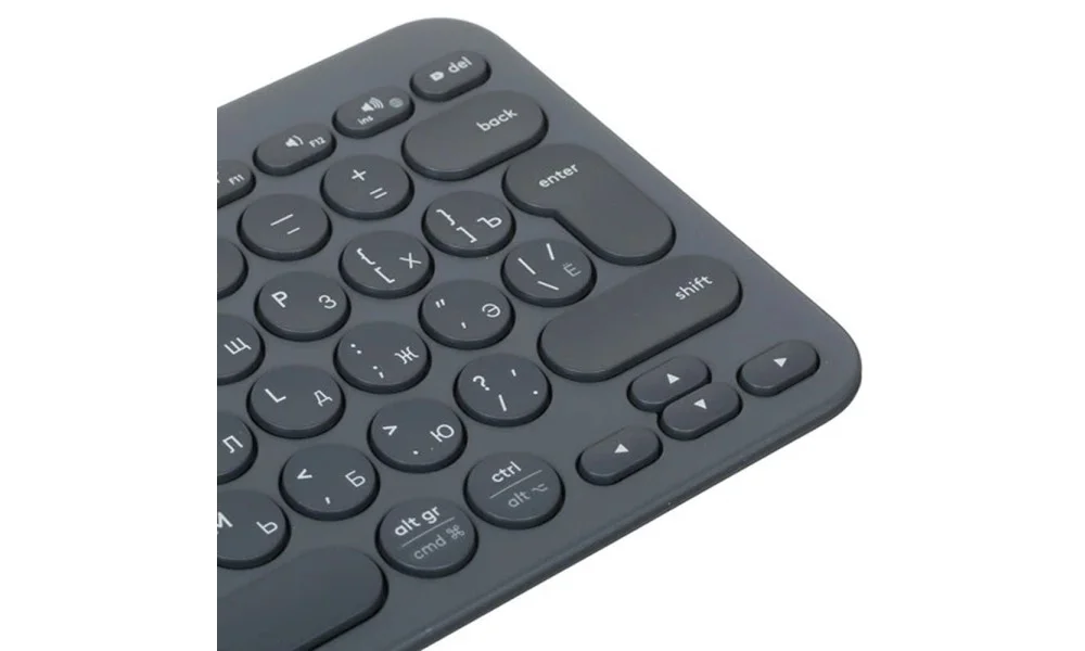 Клавиатура беспроводная Logitech K380, Bluetooth, темно-серый