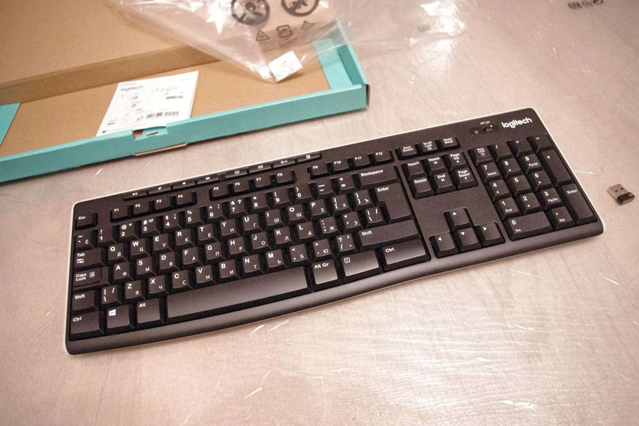 Клавиатура беспроводная Logitech Keyboard K270 Wireless 920-003757/920-003058