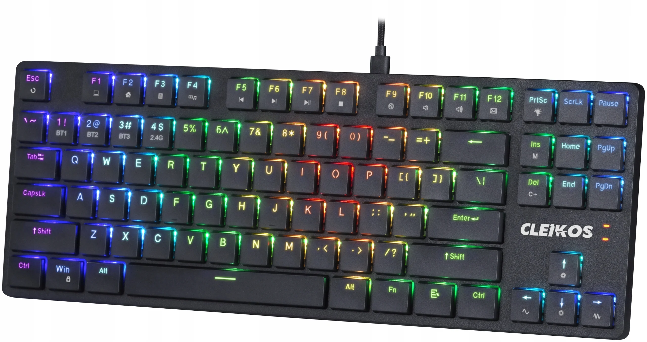 Клавиатура беспроводная Redragon Anubis K539-RGB, USB, Bluetooth/Радиоканал, черный