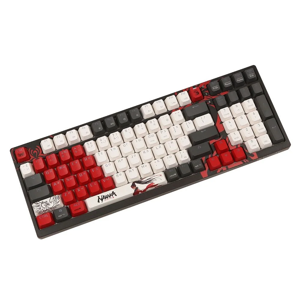 Клавиатура беспроводная механическая A4Tech Bloody WS98 Naraka USB черный/красный (WS98)