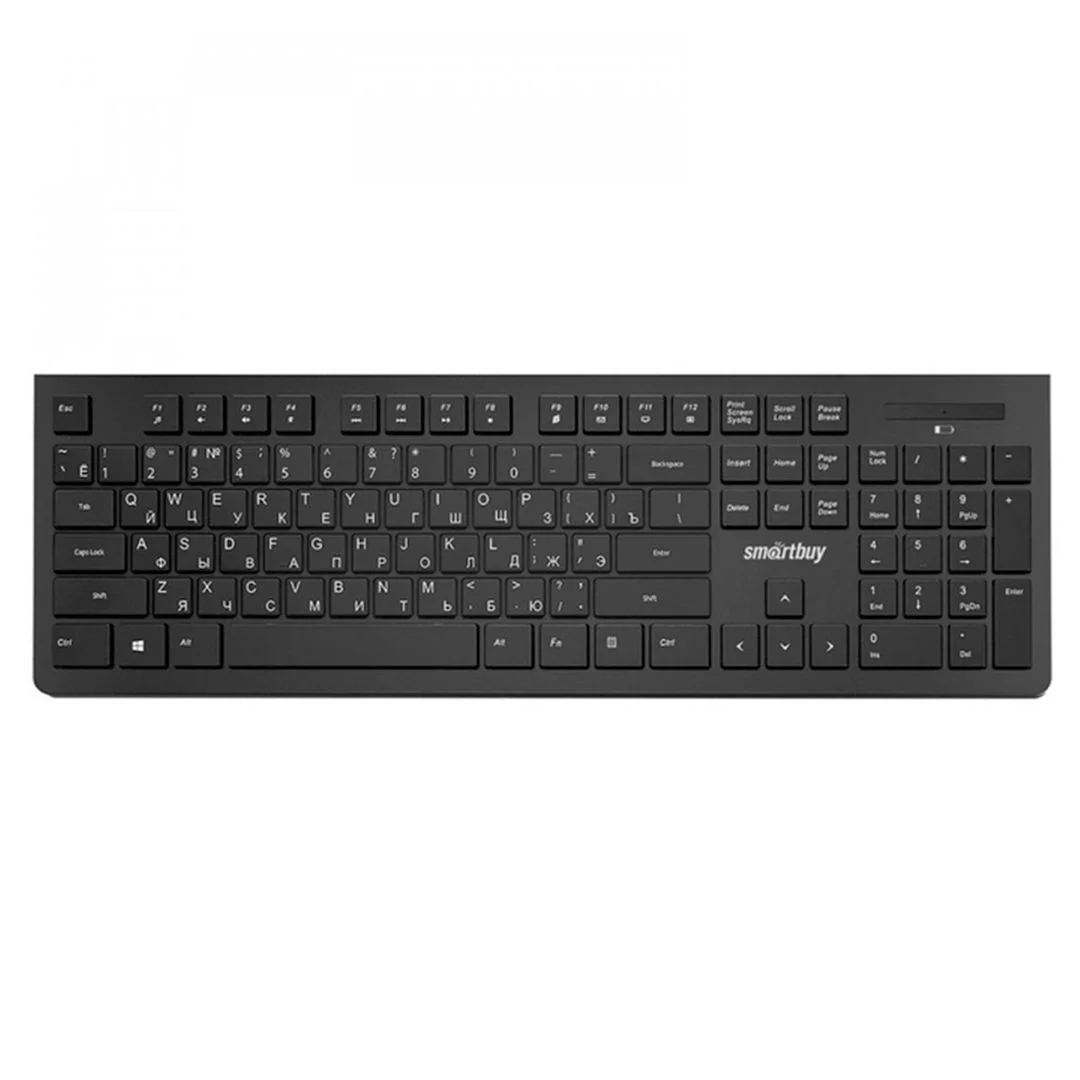 Клавиатура беспроводная мультимедийная Smartbuy 206 черная SBK-206AG-K