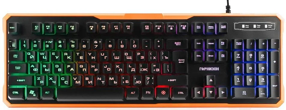 Клавиатура Гарнизон GK-320G проводная, USB Type-A, чёрный