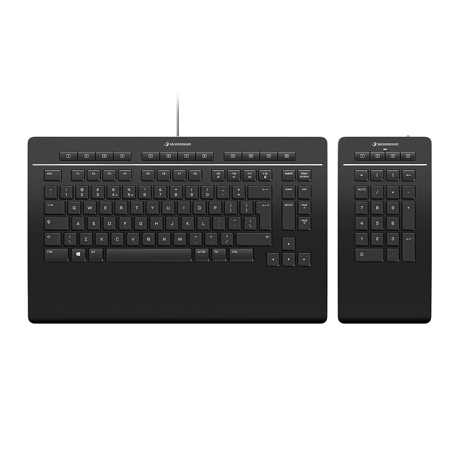 Клавиатура проводная 3Dconnexion 3DX-700092 Keyboard Pro with Numpad проводная USB черный