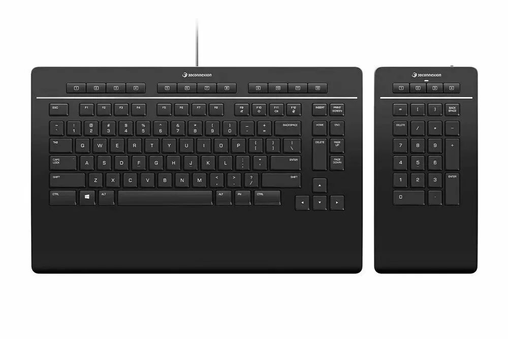 Клавиатура проводная 3Dconnexion 3DX-700092 Keyboard Pro with Numpad проводная USB черный