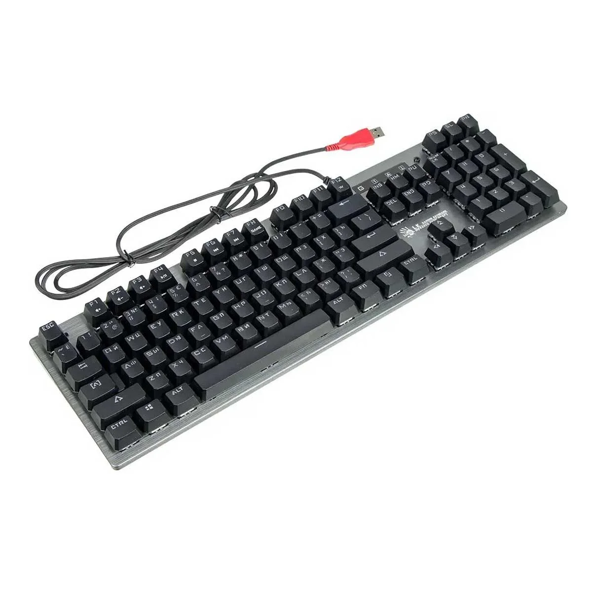 Клавиатура проводная A4Tech B760 механическая черный/серый USB Gamer LED