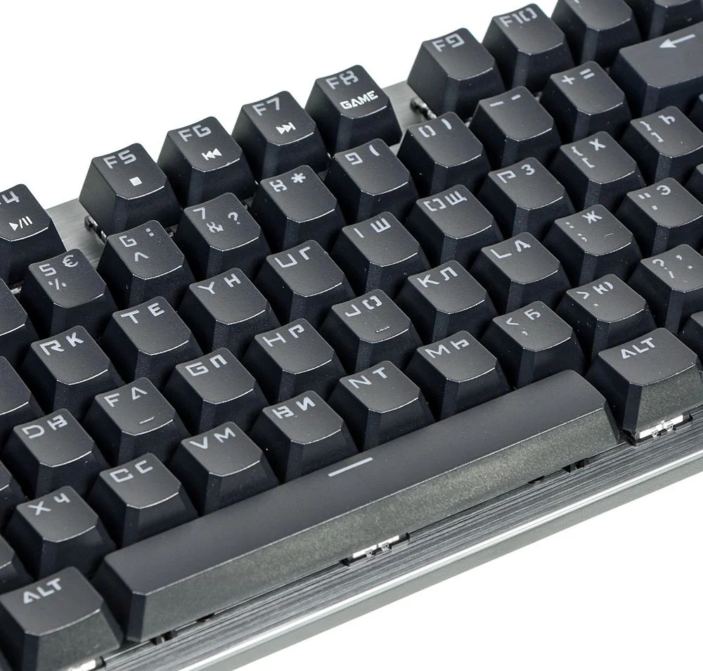 Клавиатура проводная A4Tech B760 механическая черный/серый USB Gamer LED