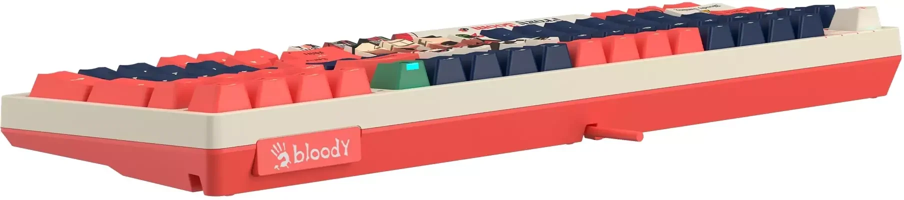 Клавиатура проводная A4Tech Bloody AT98 Proxy Boom USB бежевый/красный