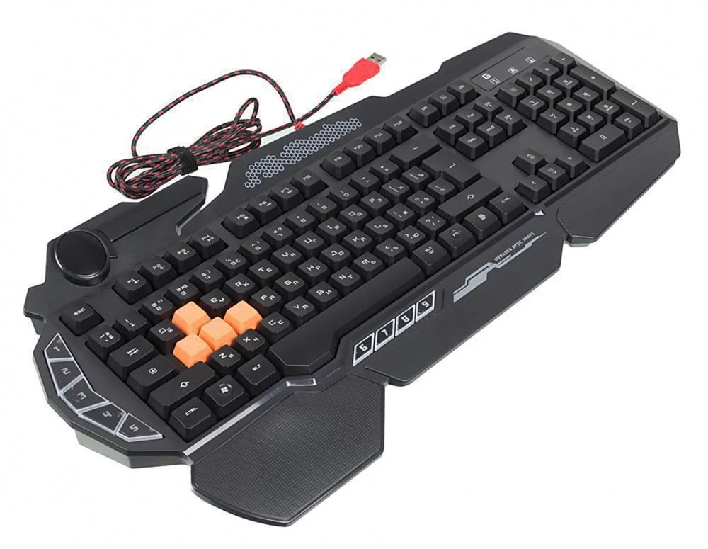 Клавиатура проводная A4Tech Bloody B314 USB черный