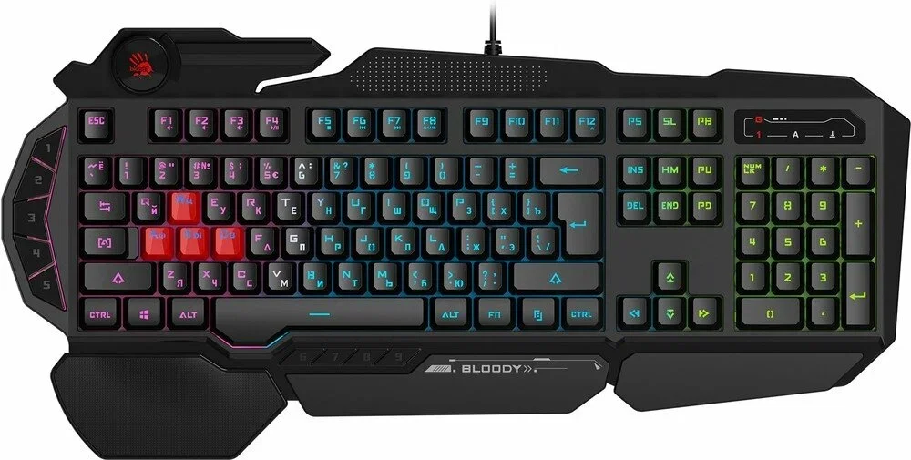Клавиатура проводная A4Tech Bloody B314 USB черный