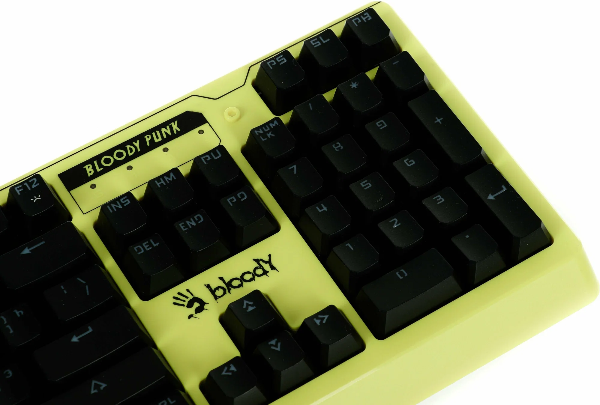 Клавиатура проводная A4Tech Bloody B810RC Punk USB желтый/черный