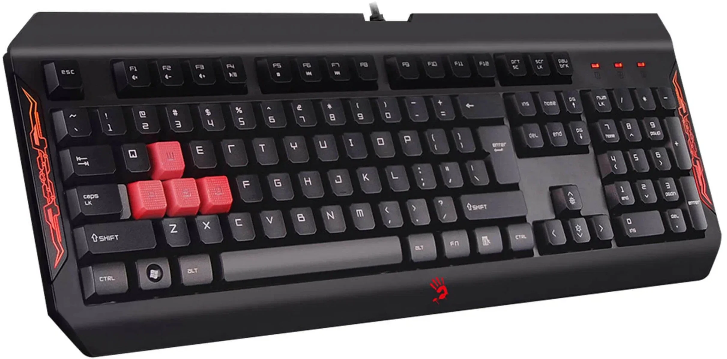 Клавиатура проводная A4Tech Bloody Q100 USB черный