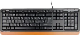 Клавиатура проводная A4Tech Fstyler FK10, USB, черный/оранжевый