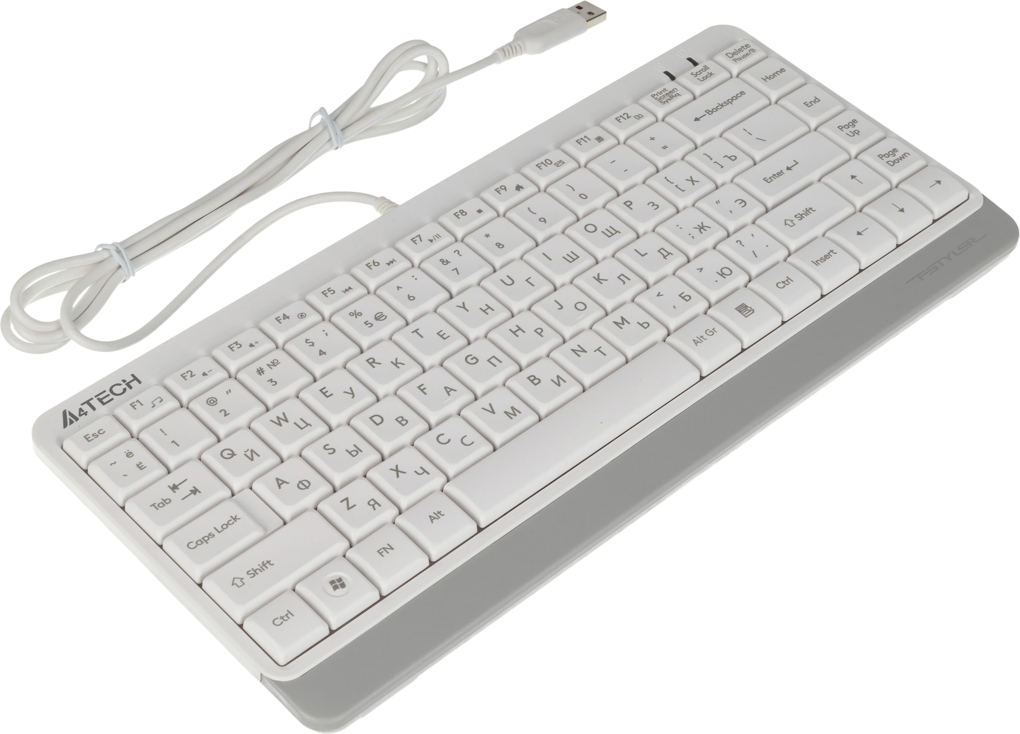 Клавиатура проводная A4Tech Fstyler FK11 USB белый