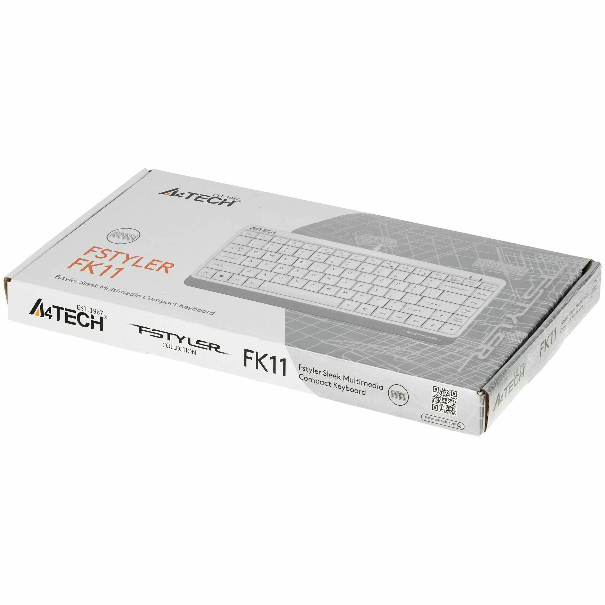 Клавиатура проводная A4Tech Fstyler FK11 USB белый