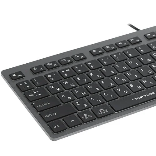 Клавиатура проводная A4Tech Fstyler FX60, USB, серый