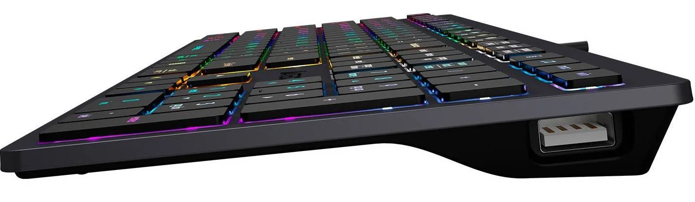 Клавиатура проводная A4Tech Fstyler FX60H, USB, серый/белый