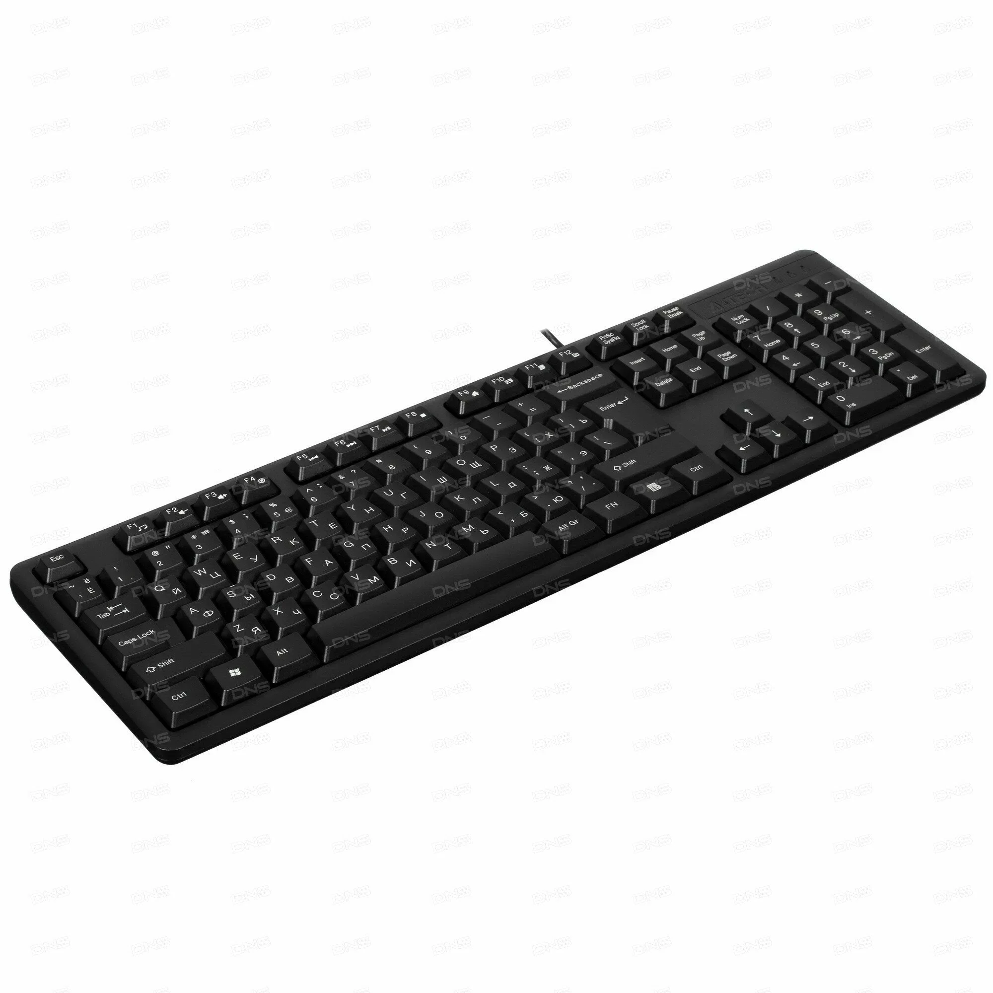 Клавиатура проводная A4Tech KKS-3, USB, черный