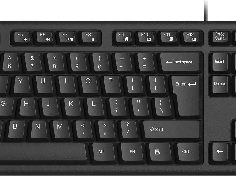 Клавиатура проводная A4Tech KKS-3, USB, черный