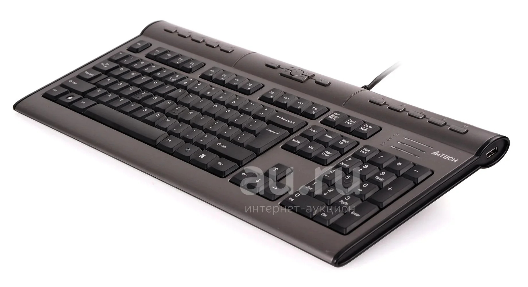 Клавиатура проводная A4Tech KLS-7MUU USB серебристый/черный