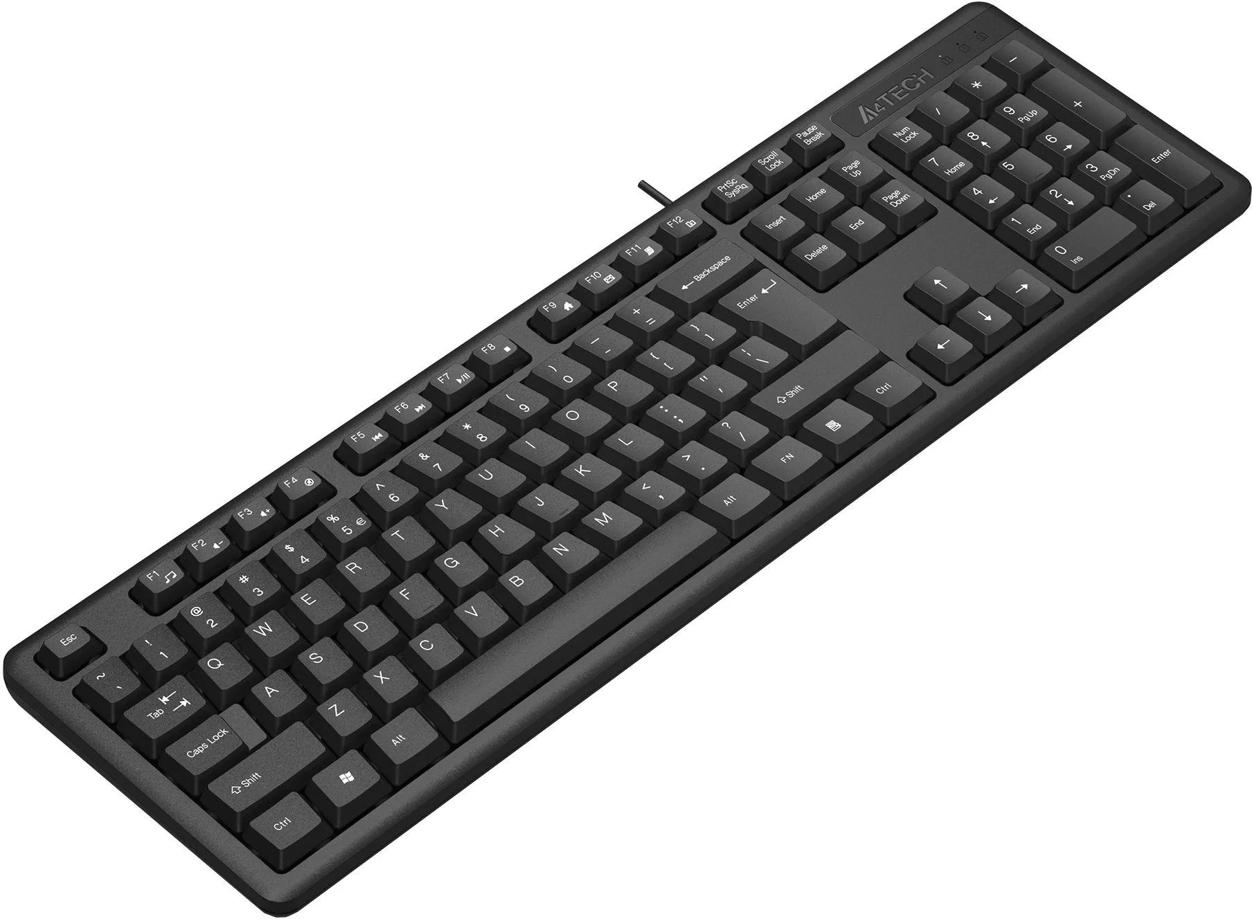Клавиатура проводная A4Tech KR-3, USB, черный