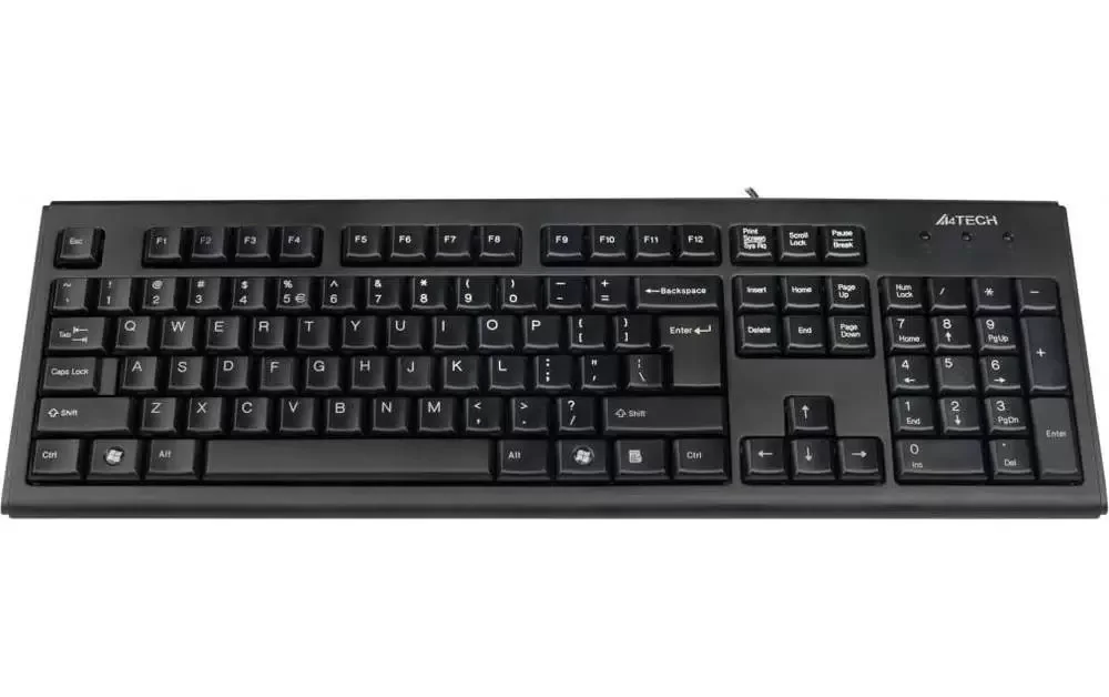 Клавиатура проводная A4Tech KR-83, USB, черный