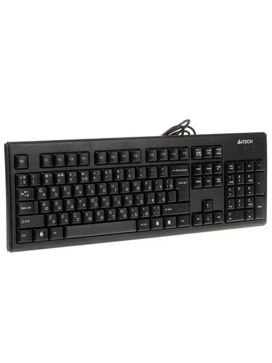 Клавиатура проводная A4Tech KR-83, USB, черный