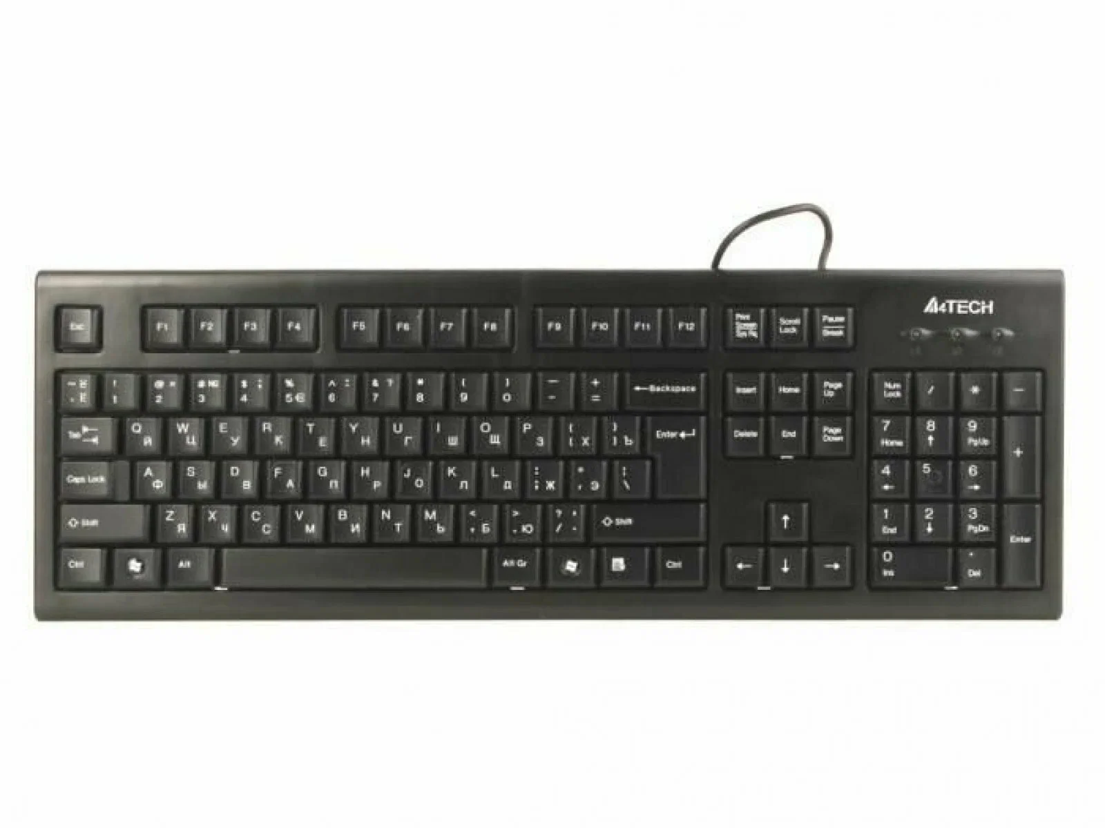 Клавиатура проводная A4Tech KR-85 USB черный