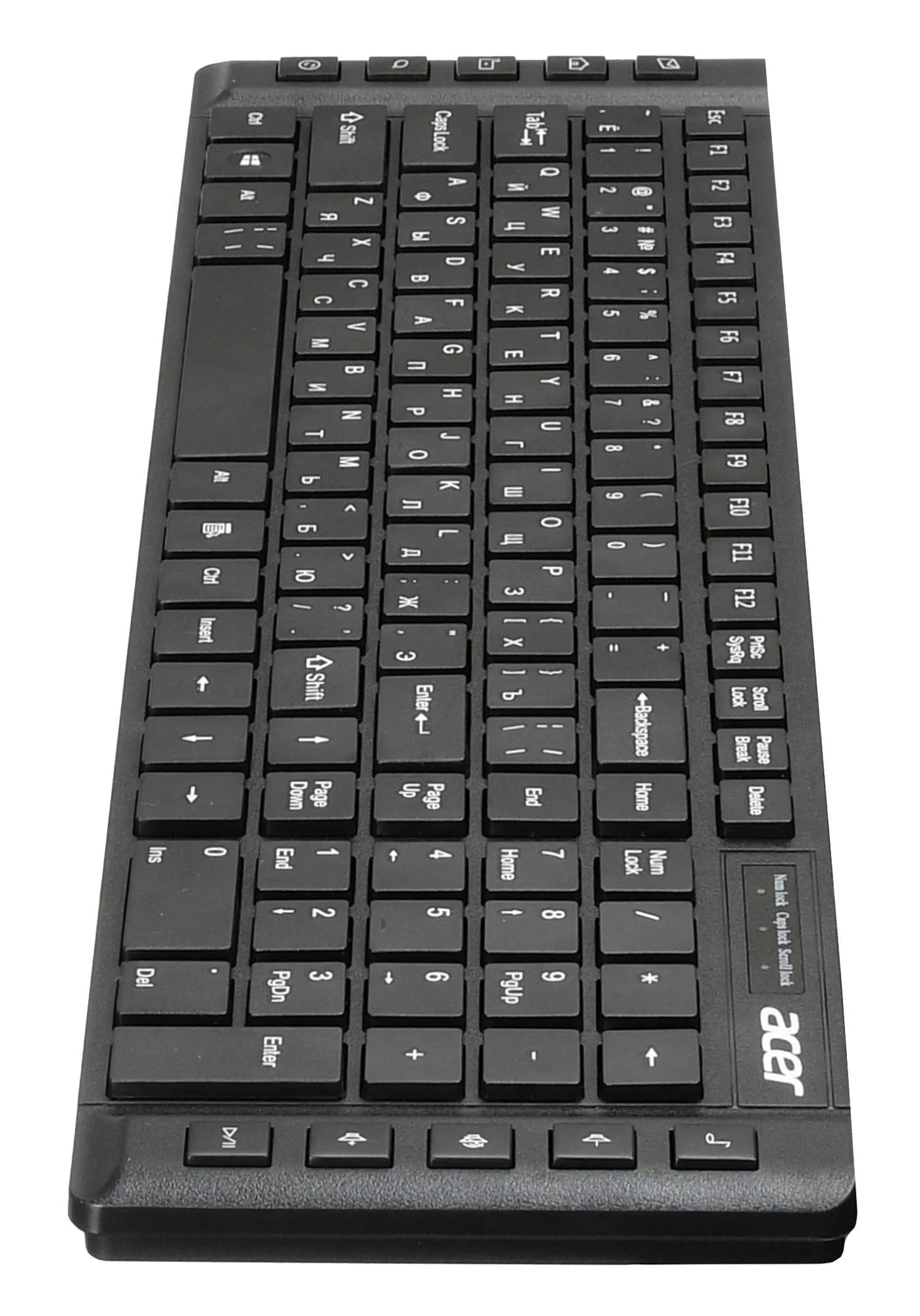 Клавиатура проводная Acer OKW010 ZL.KBDEE.002, USB, черный
