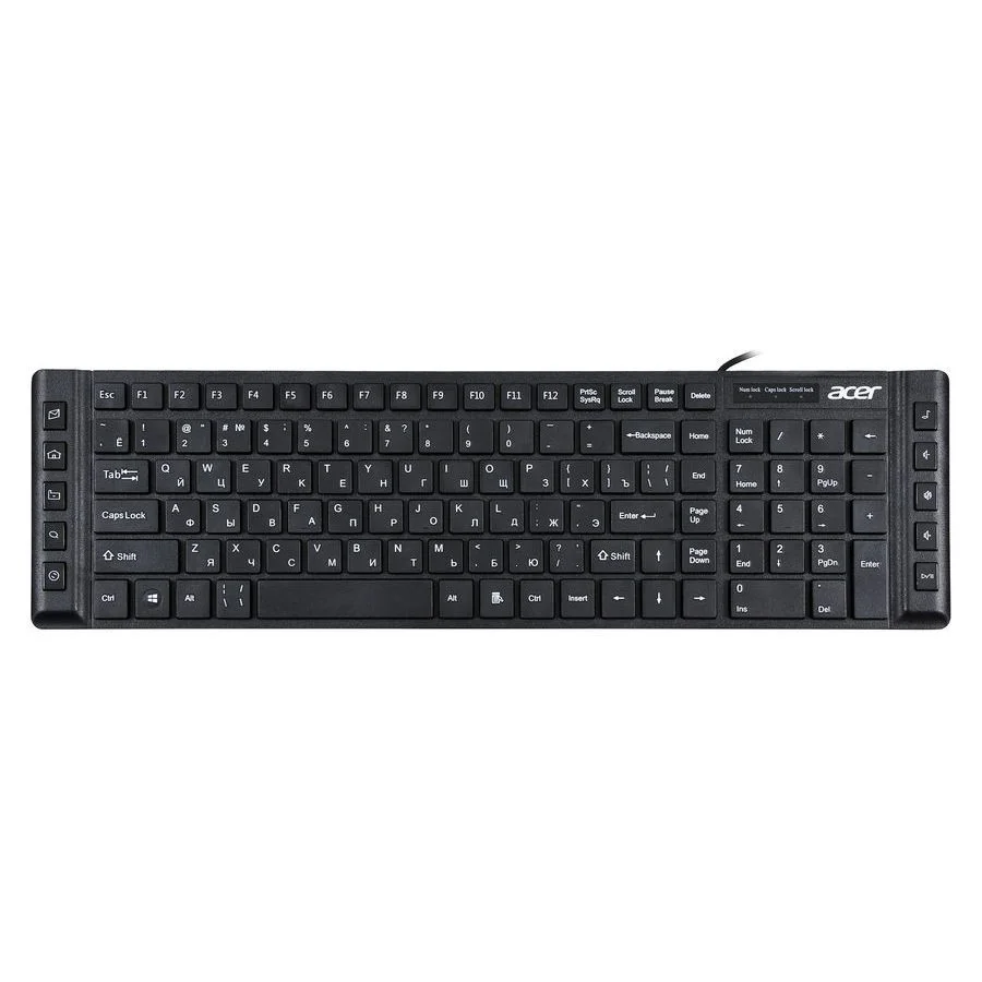 Клавиатура проводная Acer OKW010 ZL.KBDEE.002, USB, черный
