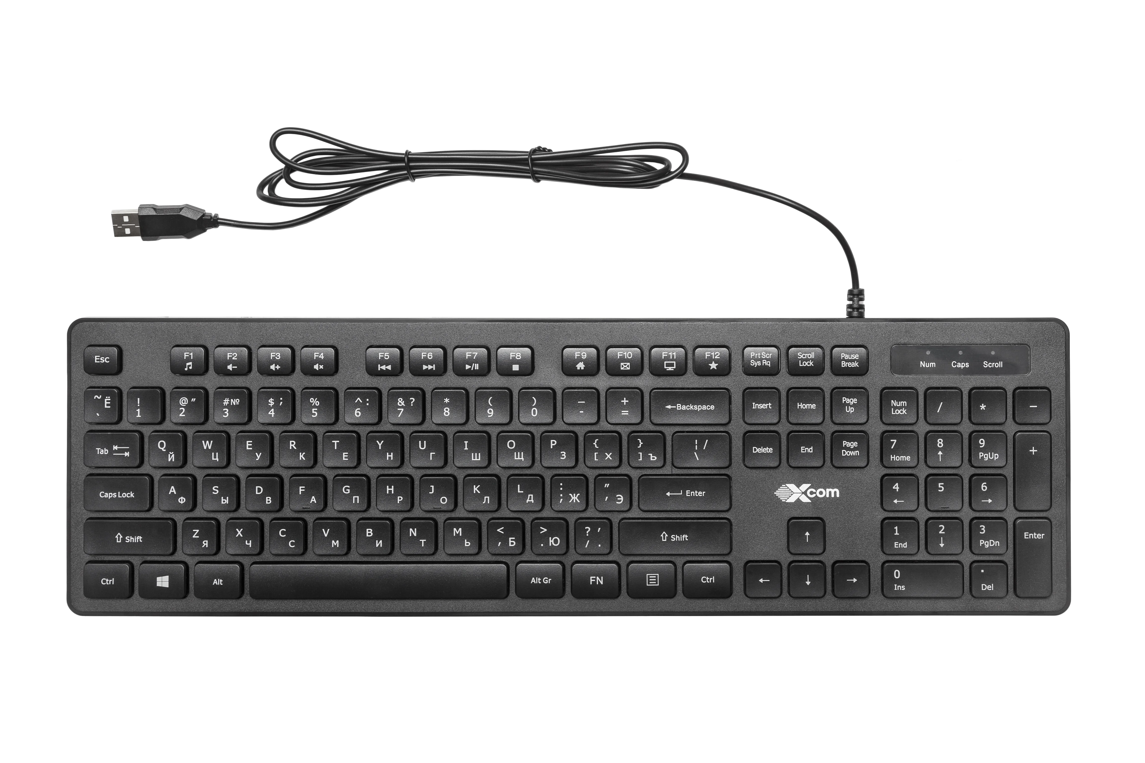 Клавиатура проводная Acer OKW020, USB, черный