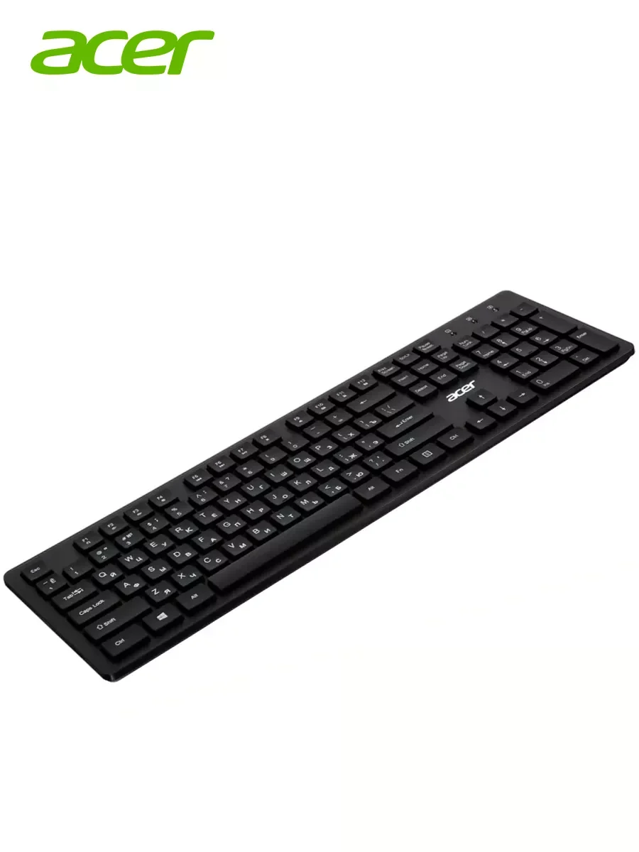 Клавиатура проводная Acer OKW020, USB, черный