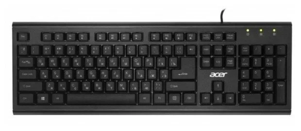 Клавиатура проводная Acer OKW120, USB, черный