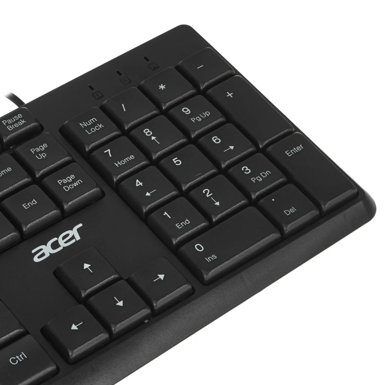 Клавиатура проводная Acer OKW121 (ZL.KBDEE.00B), USB, черный