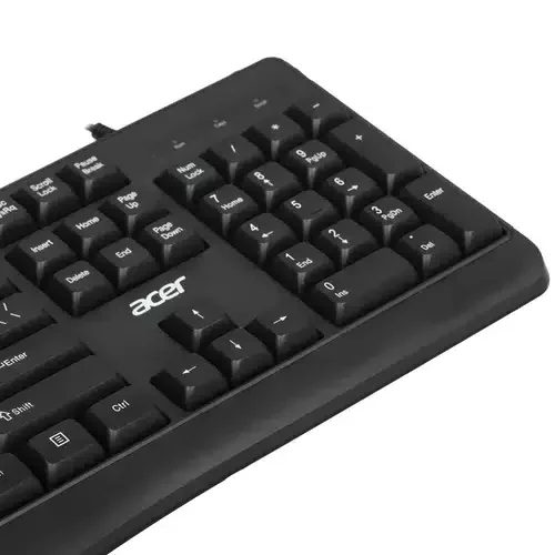 Клавиатура проводная Acer OKW301 (ZL.KBDCC.01A), USB, черный