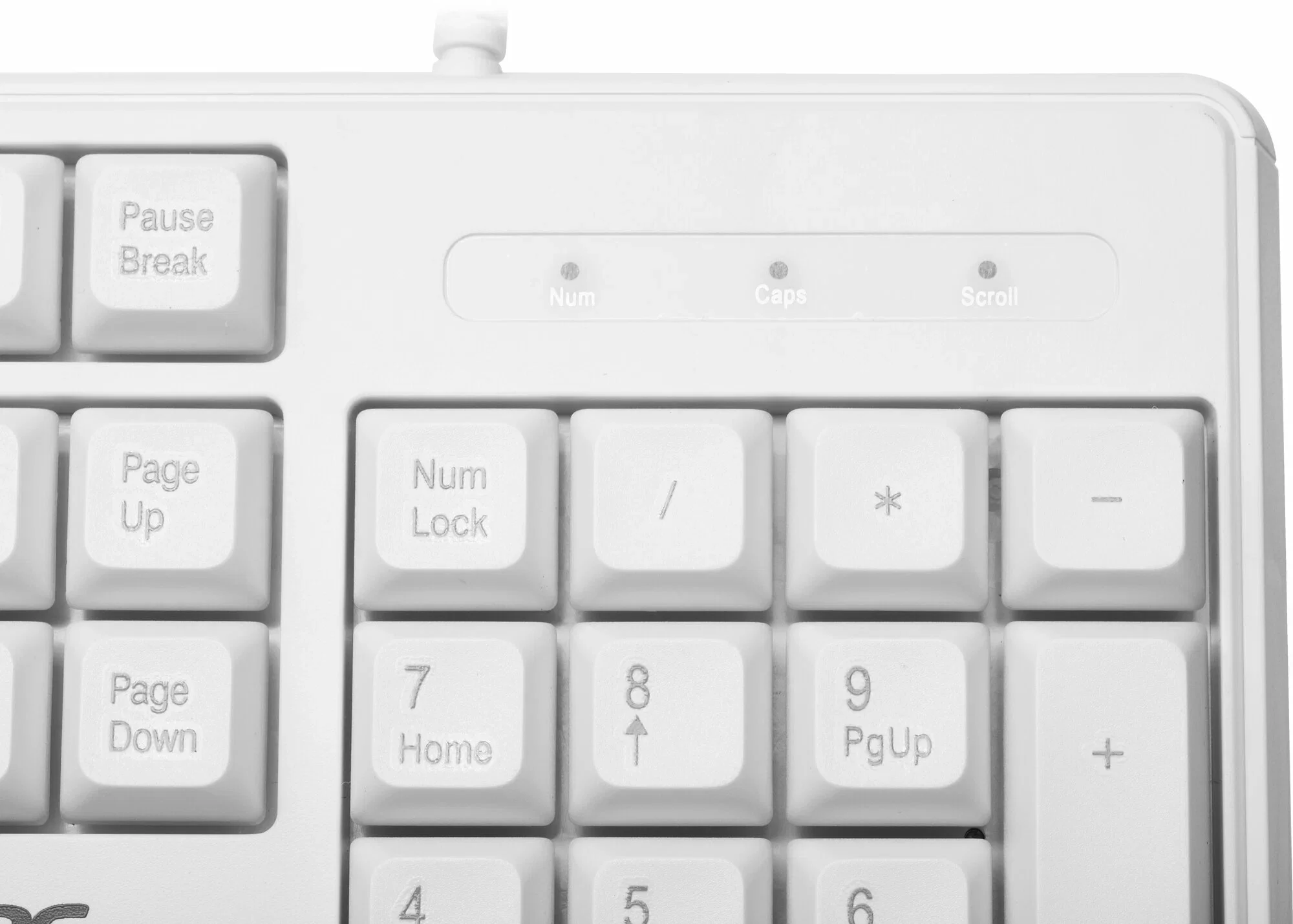 Клавиатура проводная Acer OKW301 (ZL.KBDCC.01B), USB, белый