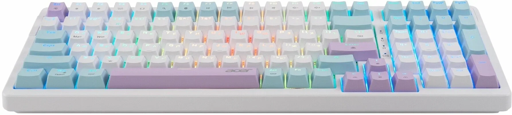 Клавиатура проводная Acer OKW304 (ZL.KBDCC.01V), USB, белый