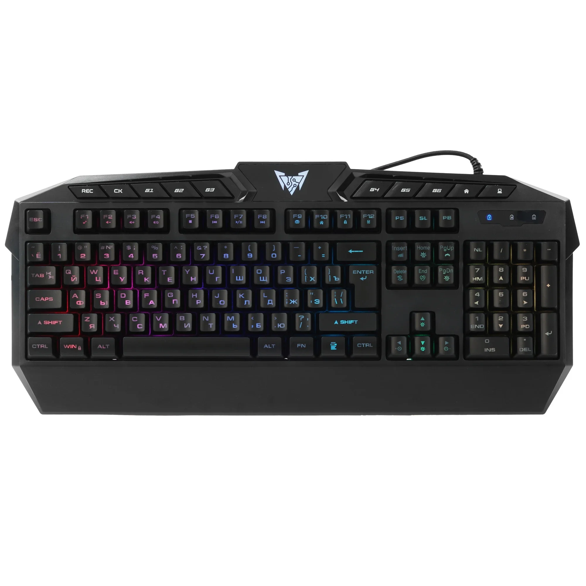 Клавиатура проводная CROWN CMGK-404, USB, черный