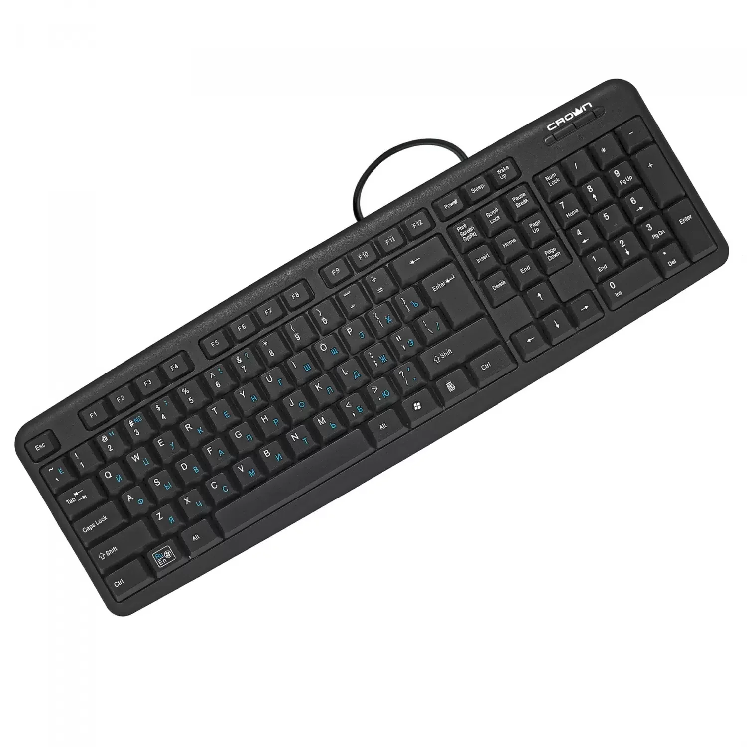 Клавиатура проводная CROWN CMK-F02B (OEM)