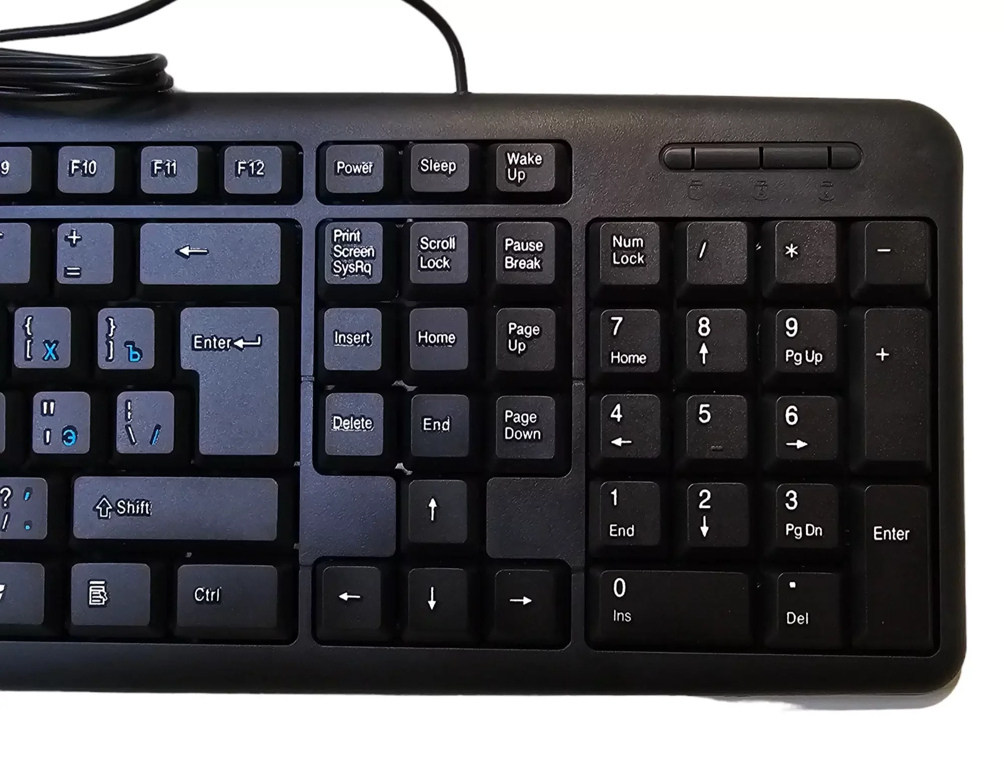 Клавиатура проводная CROWN CMK-F02B (OEM)
