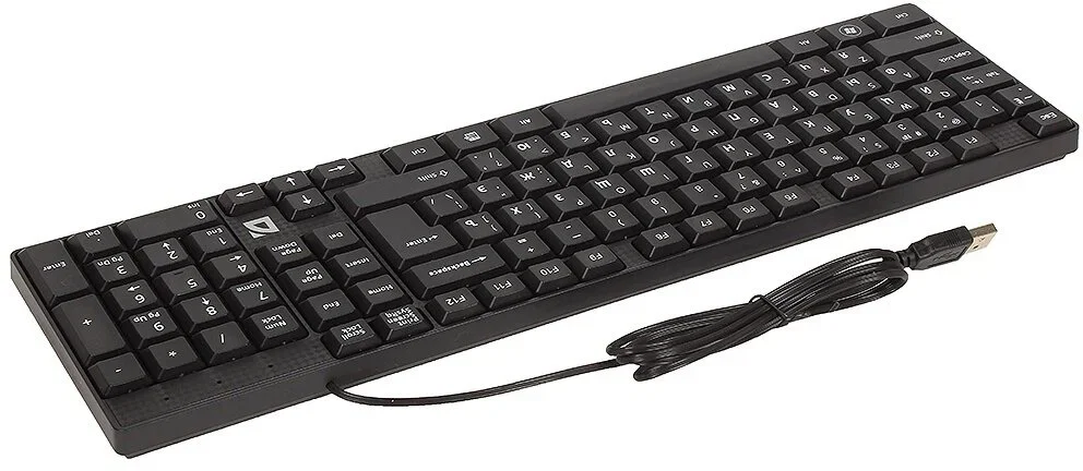 Клавиатура проводная Defender Accent SB-720, USB, черный
