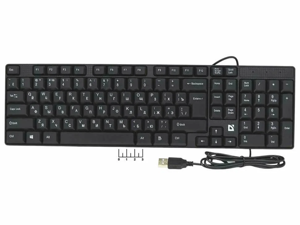 Клавиатура проводная Defender Accent SB-720, USB, черный