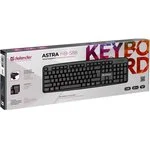 Клавиатура проводная Defender Astra HB-588, USB, черный