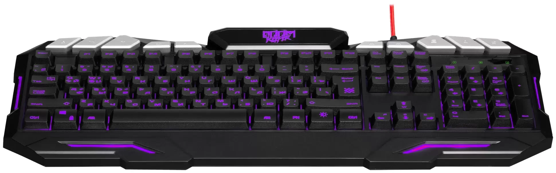 Клавиатура проводная Defender Doom Keeper GK-100DL RU, USB, черный