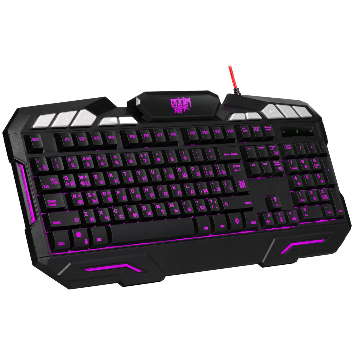 Клавиатура проводная Defender Doom Keeper GK-100DL RU, USB, черный