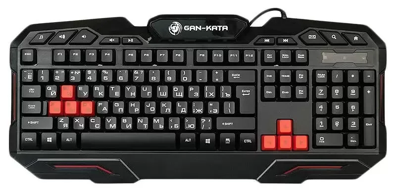 Клавиатура проводная Dialog Gan-Kata KGK-11U черный USB, игровая